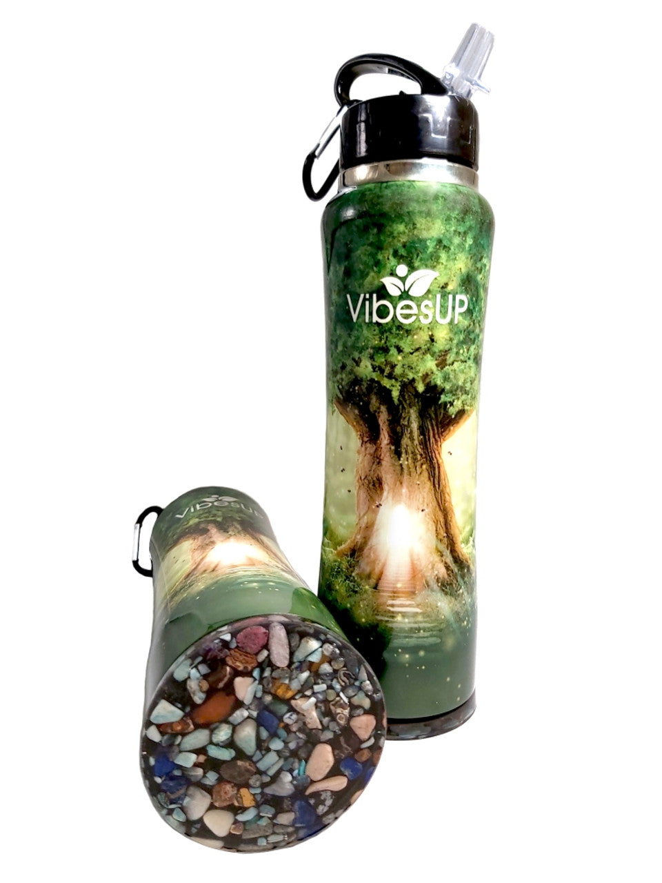 VibesUP 34oz ENCHANTED TREE EARTH on the BOTTOM Bottle