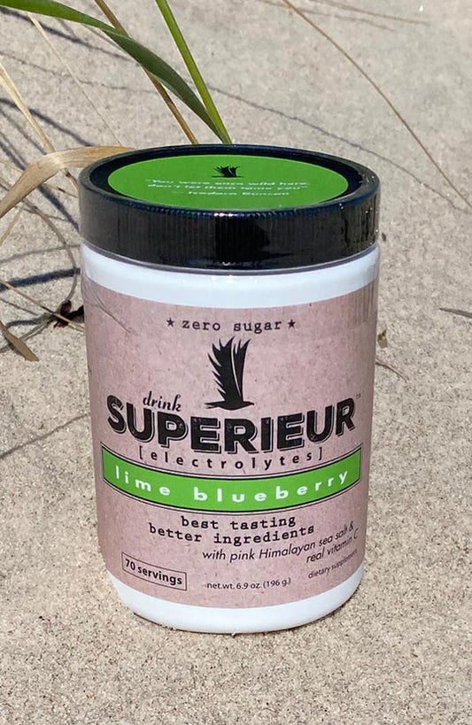 Supérieur Electrolytes - Lime Blueberry Canister 70 servings