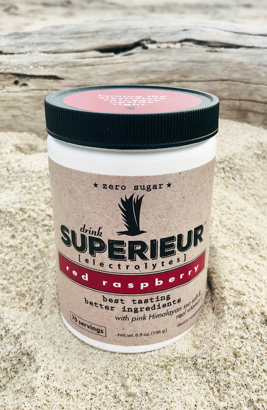 Supérieur Electrolytes - Red Raspberry Canister 70 servings