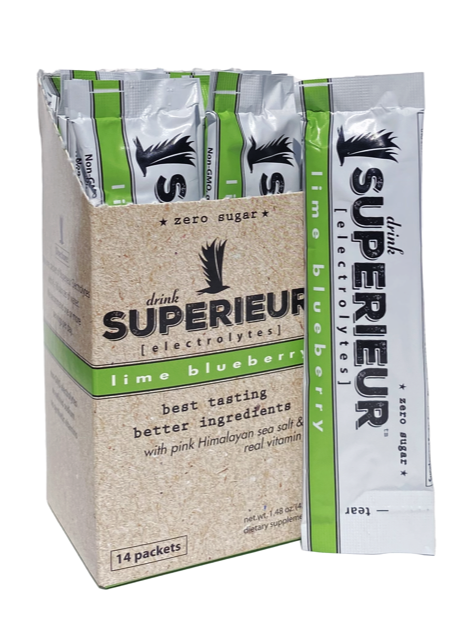 Supérieur Electrolytes Lime Blueberry - Box 14 Packets